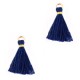 Ibiza style Tassel 1.5cm Gold - sodalite blue